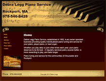 Tablet Screenshot of debraleggpiano.com